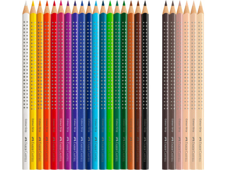 FABER-CASTELL Crayon de couleur Colour GRIP, étui promo