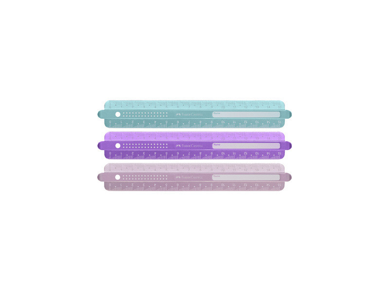 FABER-CASTELL Règle SPARKLE, 150 mm, assorti