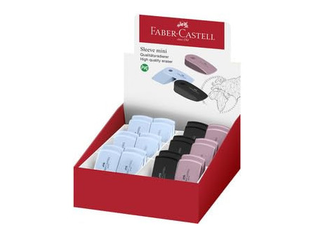 FABER-CASTELL Gomme en plastique SLEEVE MINI, assorti