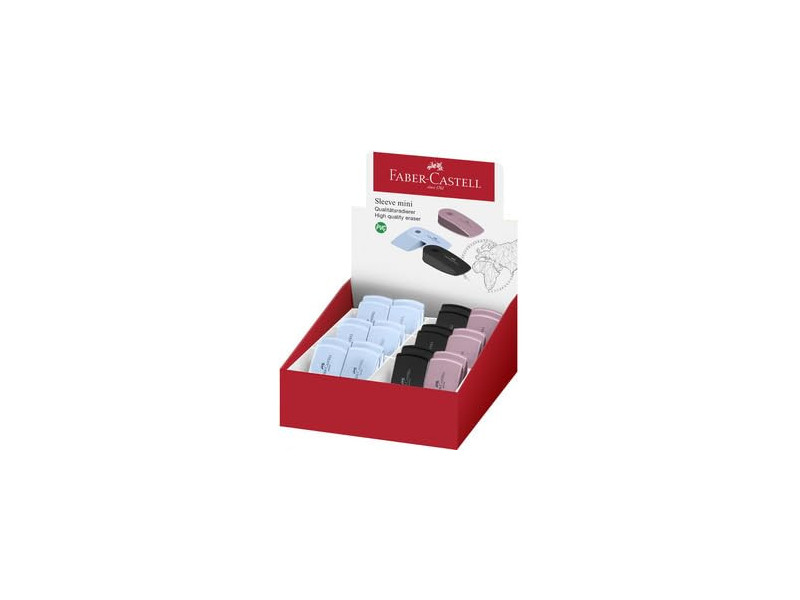 FABER-CASTELL Gomme en plastique SLEEVE MINI, assorti