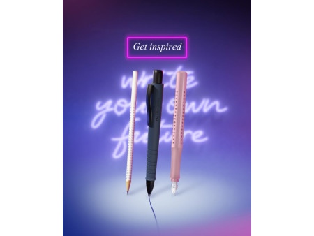 FABER-CASTELL Set d'écriture GRIP 2011, rose