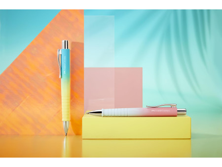 FABER-CASTELL Stylo à bille POLY BALL, jaune / bleu