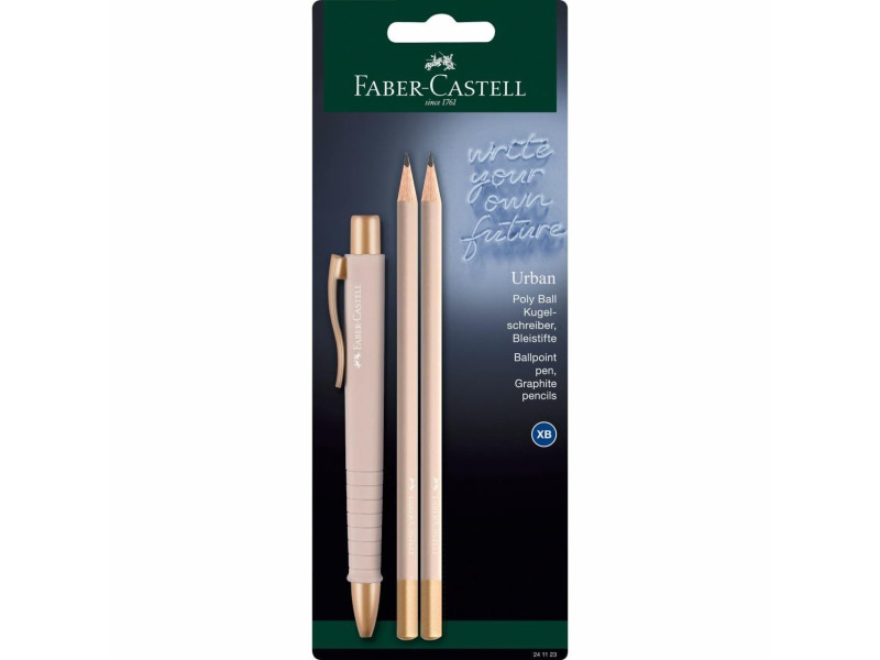 FABER-CASTELL Set d'écriture POLY BALL URBAN, rose