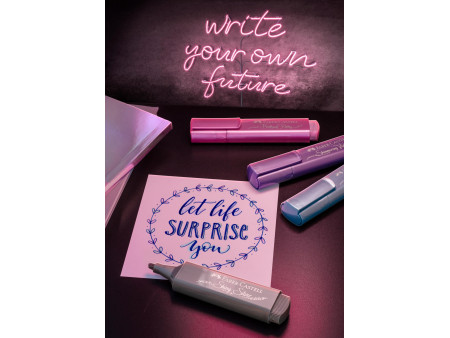 FABER-CASTELL Surligneur TEXTLINER 46 METALLIC, étui de 4