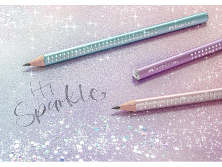 FABER-CASTELL Kit d'écriture GRIP SPARKLE, rosé