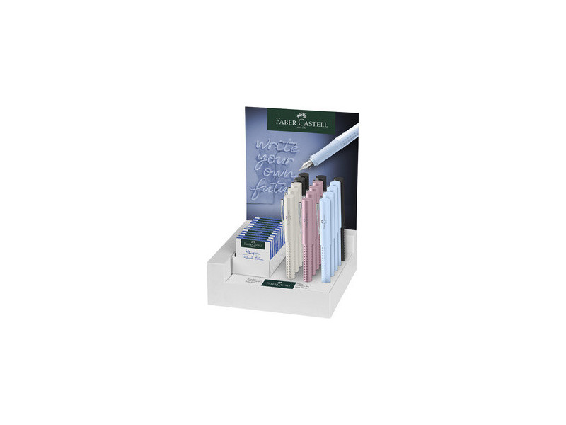 FABER-CASTELL Stylo plume GRIP 2010 M/B, en présentoir