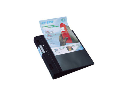 WEDO ERGOGRIP Classeur de présentation, 56 mm, noir/bleu, A4
