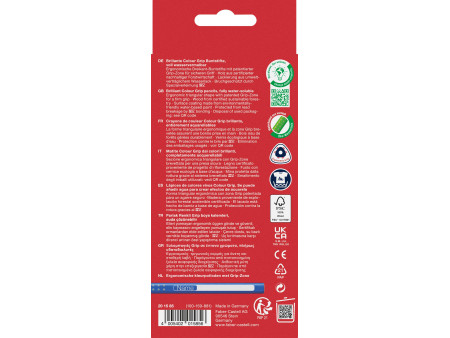 FABER-CASTELL Crayon de couleur Colour GRIP, étui promo