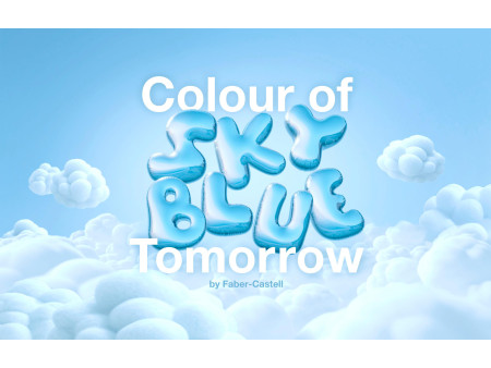 FABER-CASTELL Kit d'écriture GRIP SPARKLE, bleu ciel