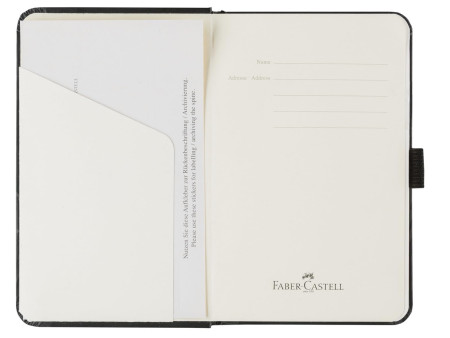 FABER-CASTELL Carnet, A6, quadrillé, noir