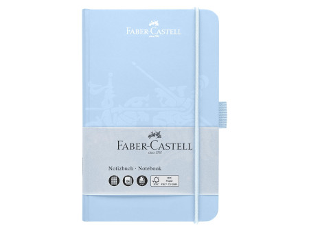 FABER-CASTELL Carnet, A6, quadrillé, bleu ciel