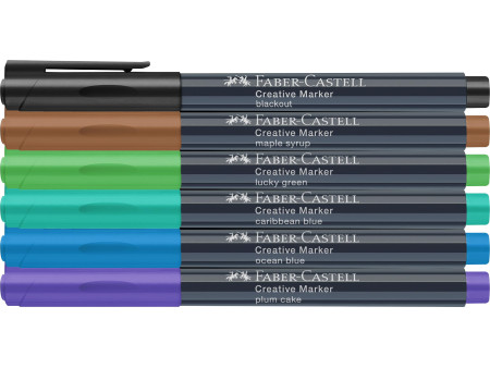 FABER-CASTELL Creative Marker, étui de 6 'Fairy forest'