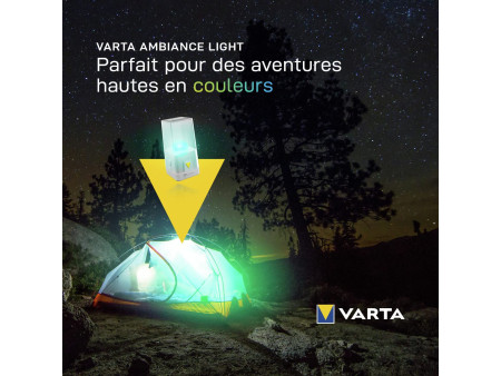 VARTA Lampe de camping 'Outdoor Ambiance Lantern L10', gris