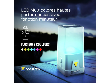VARTA Lampe de camping 'Outdoor Ambiance Lantern L10', gris