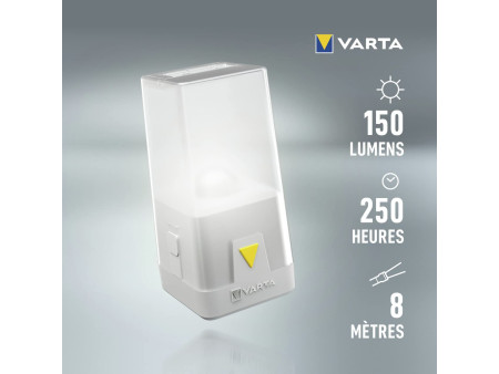 VARTA Lampe de camping 'Outdoor Ambiance Lantern L10', gris