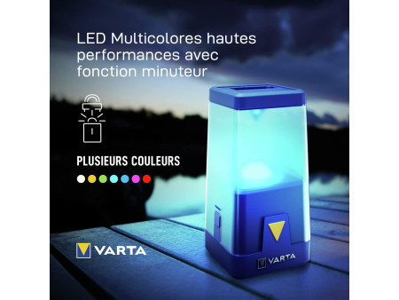 VARTA Lampe de camping 'Outdoor Ambiance Lantern L20', bleu