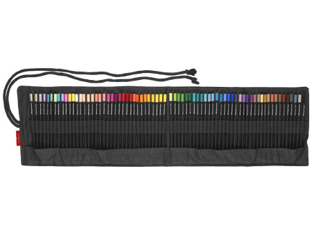 FABER-CASTELL Crayon de couleur Black Edition, étui-rouleau