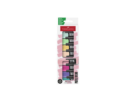 FABER-CASTELL Mini-surligneur TXTLNR Pastel, étui de 4