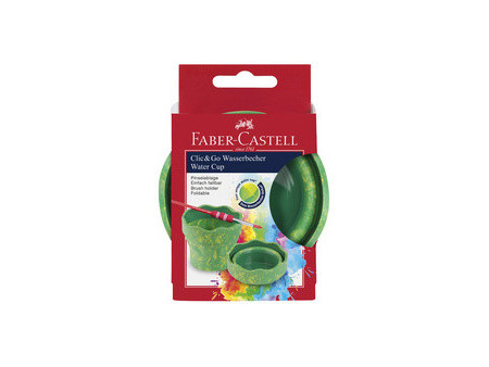 FABER-CASTELL Gobelet CLIC & GO, rose marbré