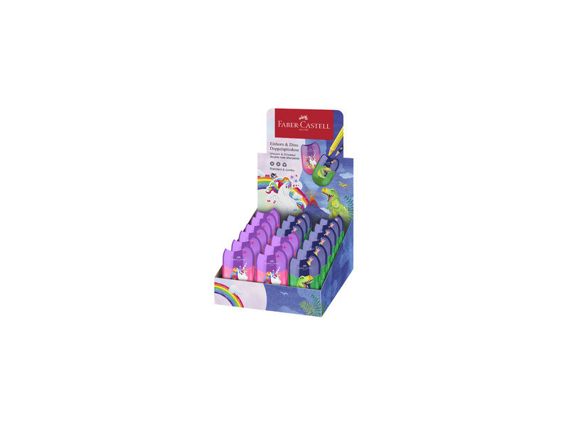 FABER-CASTELL Taille-crayon 'Dino/Licorne', en présentoir