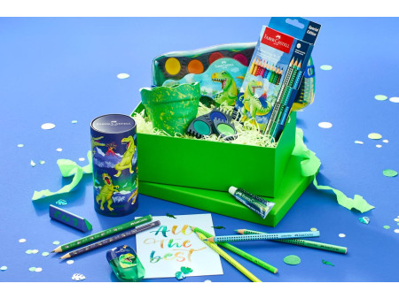 FABER-CASTELL Feutre Dino, étui en carton 10+3