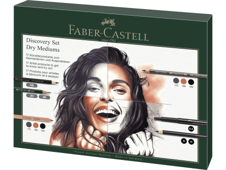 FABER-CASTELL Kit d'artiste Discovery, 17 pièces