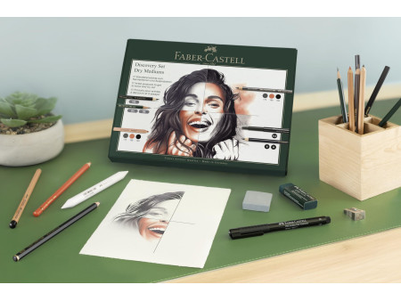 FABER-CASTELL Kit d'artiste Discovery, 17 pièces