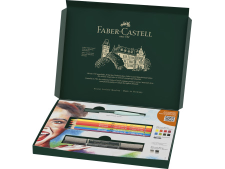FABER-CASTELL Kit aquarelle Discovery, 12 pièces