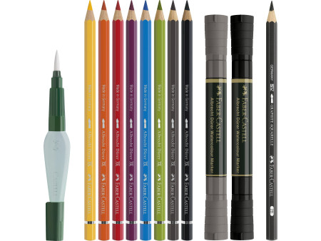 FABER-CASTELL Kit aquarelle Discovery, 12 pièces