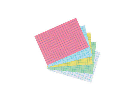 herlitz Fiches bristol, A7, ligné, jaune