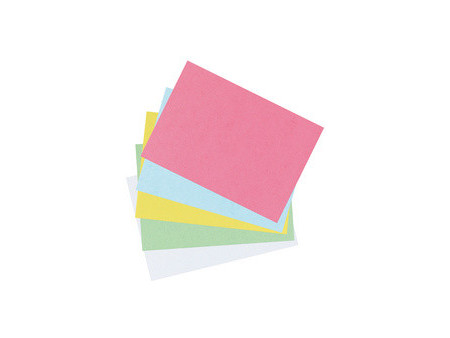 herlitz Fiches bristol, A7, ligné, jaune