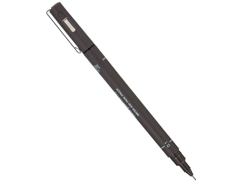 uni-ball Feutre technique PIN 01200 GF, gris foncé