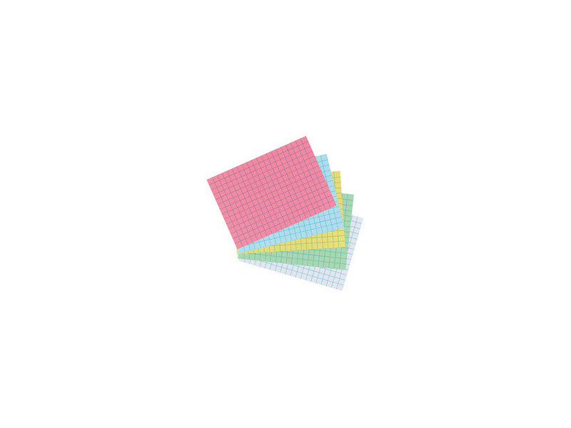 herlitz Fiches bristol, A6, ligné, 170 g/m2, jaune
