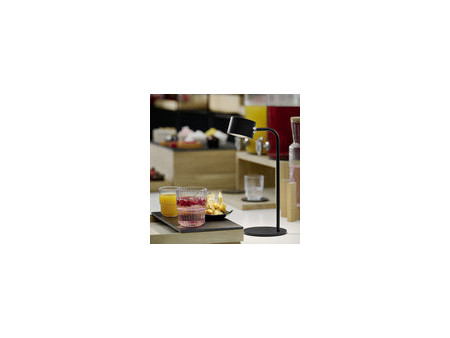 APS Pince de table avec bras flexible VALUMO, noir