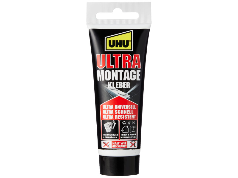UHU Colle de montage Ultra, sans solvants, tube de 75 g