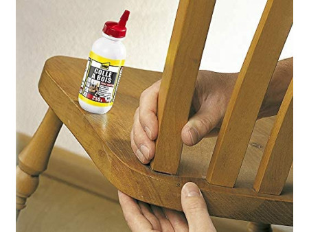 UHU Colle à bois Express D2, sans solvant, 250 g en flacon
