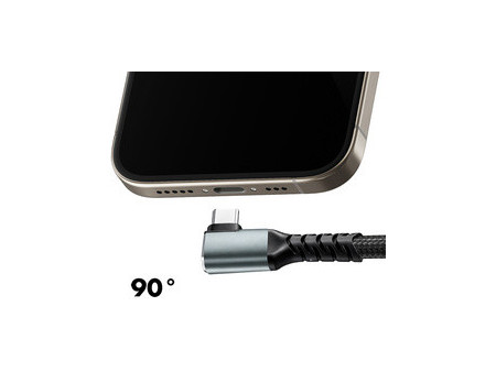 LogiLink Câble USB 3.2, USB-C - USB-C coudé, 1,0 m