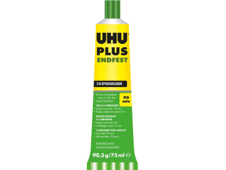 UHU Colle à 2 composants plus endfest, 163 g dans un tube