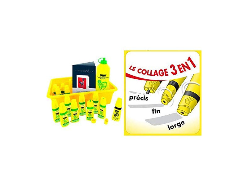 UHU Pack scolaire flacon de colle twist & glue
