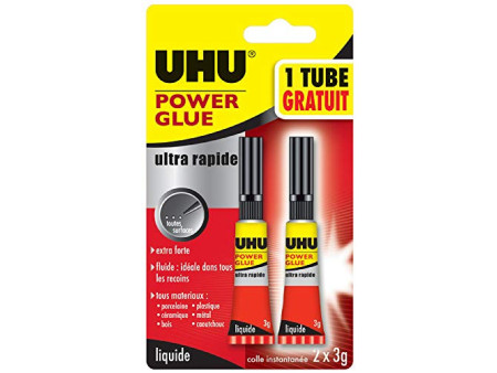 UHU Colle instantanée POWER GLUE liquide Control, 3 g