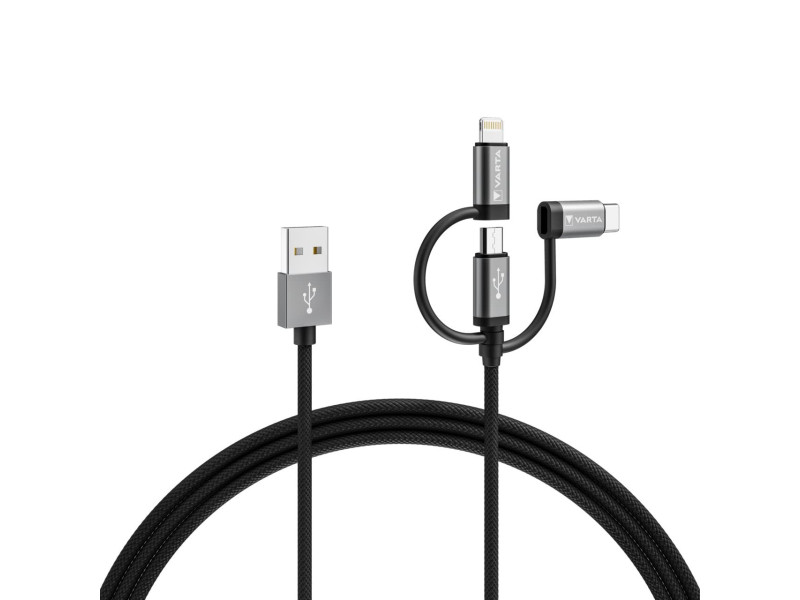 VARTA Câble de chargement Speed Charge & Sync cable 3en1