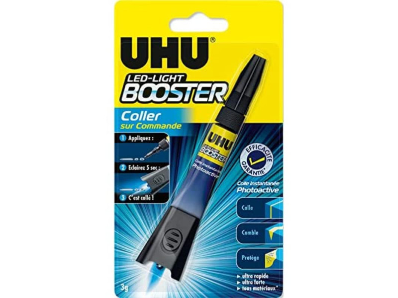 UHU Colle instantanée LED-LIGHT BOOSTER, tube de 3 g