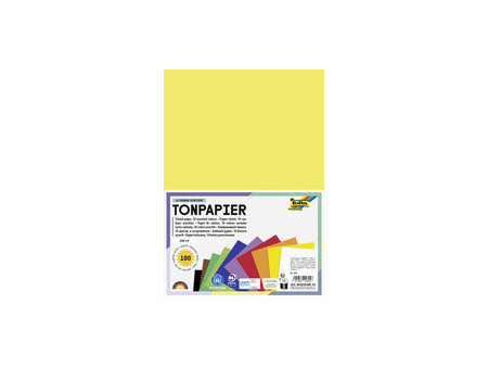 folia Papier de couleur, A4, 130 g/m2, assorti