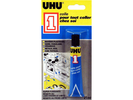 UHU Colle multi-réparations 'UHU 1', tube 21 ml, blister