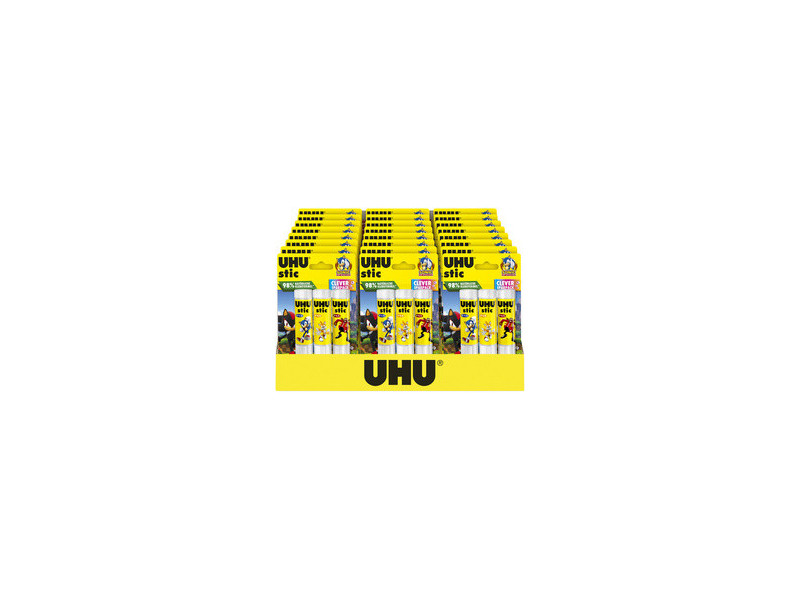 UHU Bâton de colle stic SONIC, 2x 21g, présentoir de 24