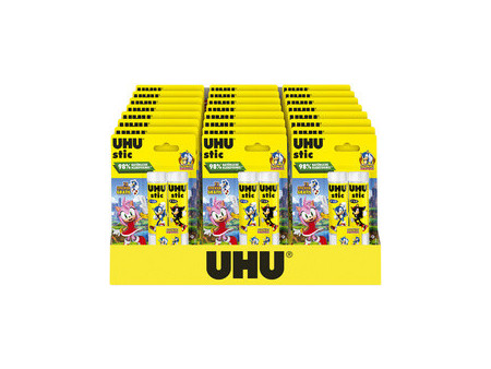 UHU Bâton de colle stic SONIC, 2x 21g, présentoir de 24