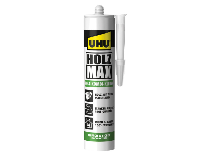 UHU Colle pour constructions bois HOLZMAX, cartouche 380 g