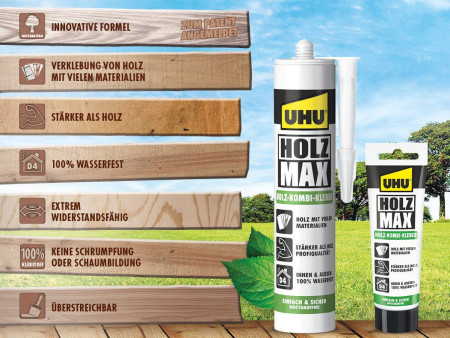 UHU Colle pour constructions bois HOLZMAX, tube 100 g