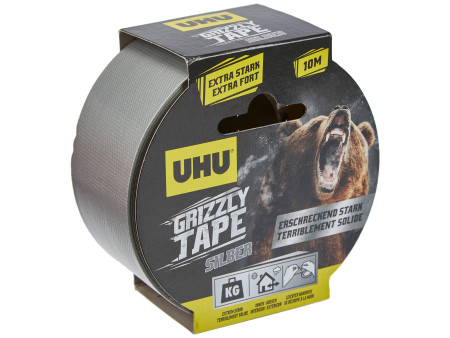 UHU Ruban adhésif toilé en PE GRIZZLY TAPE, 49 mm x 10 m
