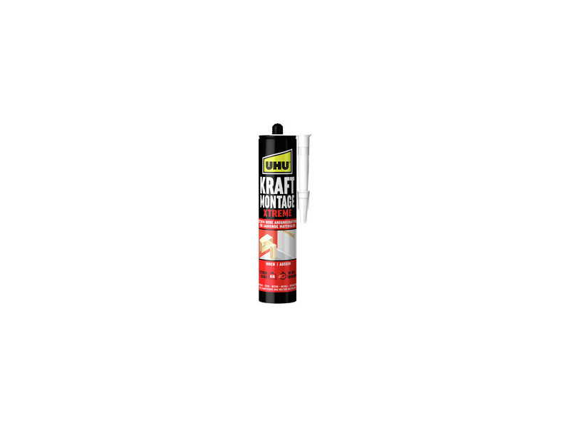 UHU Colle de montage KRAFT XTREME, cartouche de 370 g